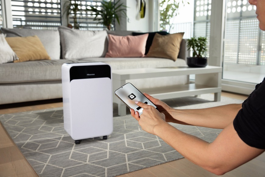 Odvlhčovač vzduchu Hisense D16CW, Wi-Fi připojení