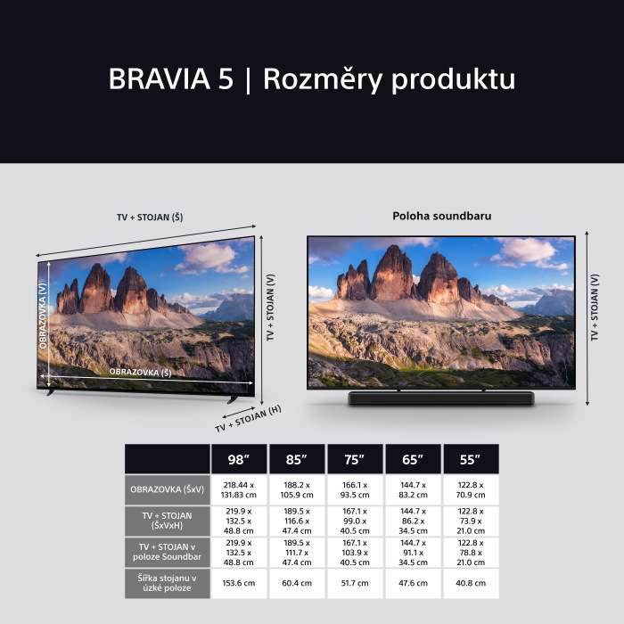 Televize Sony Bravia 5 85"