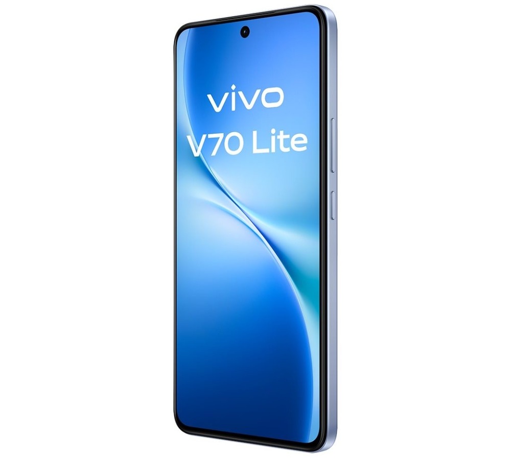 Mobilní telefon vivo V70 Lite 5G 6 GB / 256 GB modrý Mobilní telefon vivo obsahuje baterii s kapacitou 6 500 mAh