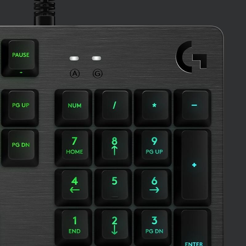 Klávesnice Logitech Gaming G512, RGB, GX Brown (hmatové), US černá Klávesnice Logitech Gaming G512, RGB, GX Brown (hmatové), US černá