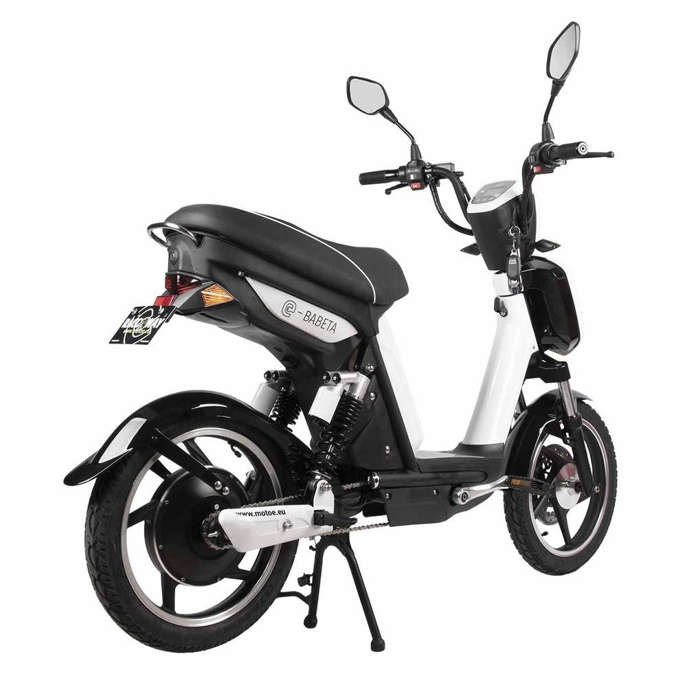 Elektroskútr RACCEWAY E-BABETA 12Ah bílý