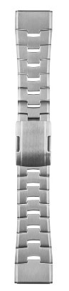 Řemínek CUBE 1 Titanový pro Garmin QuickFit 26mm stříbrný