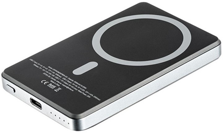 Powerbank ER Power Magsafe Widget Dual, 5000mAh, USB-C - černá