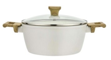 Hrnec s poklicí KITCHISIMO Bianco, 20 cm krémový Hrnec s poklicí Kitchisimo Bianco, 20 cm