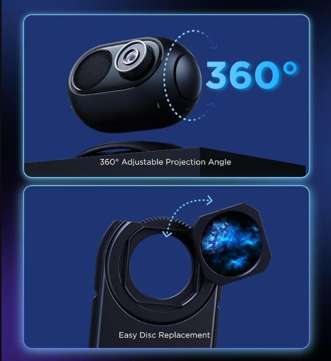 Projekční úhel s Govee Galaxy Light Projector 2 Pro