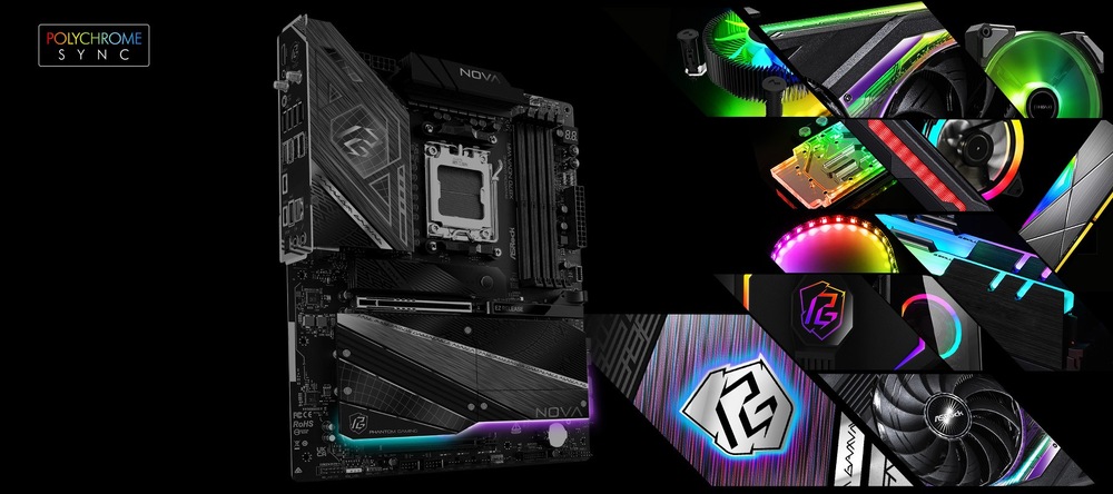 Základní deska ASRock X870 NOVA WIFI černá Základní deska ASRock X870 NOVA WIFI poskytuje přehled o teplotě systému