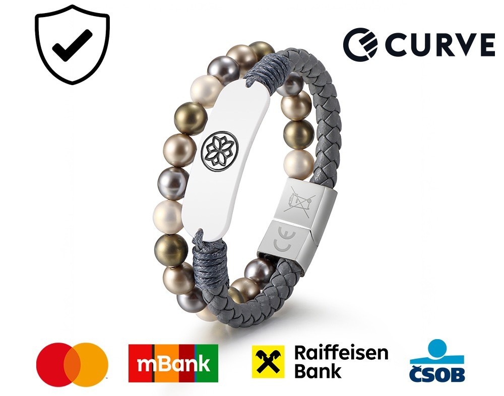 Platební náramek Carneo - podpora karet Mastercard a Visa