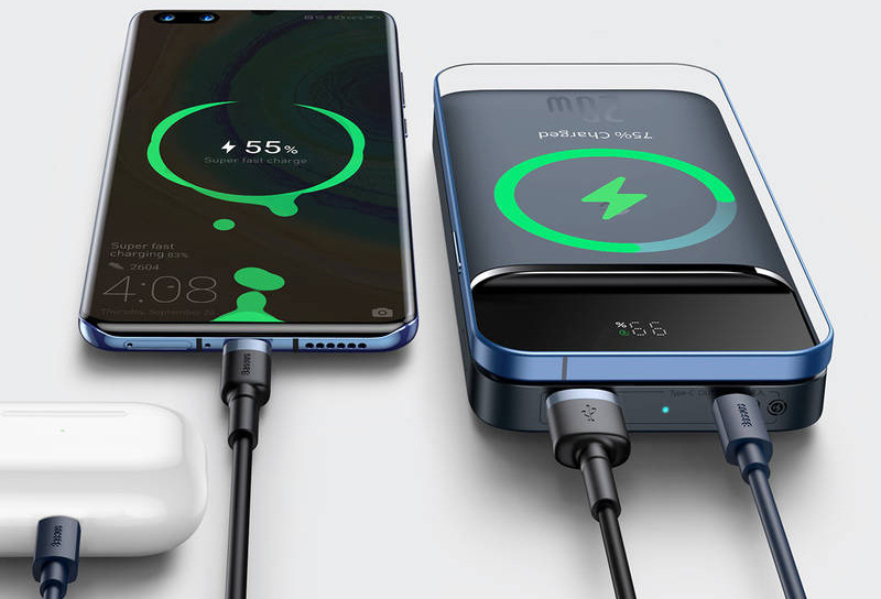 Powerbanka Baseus Magnetic MagSafe 10000mAh 20W modrá