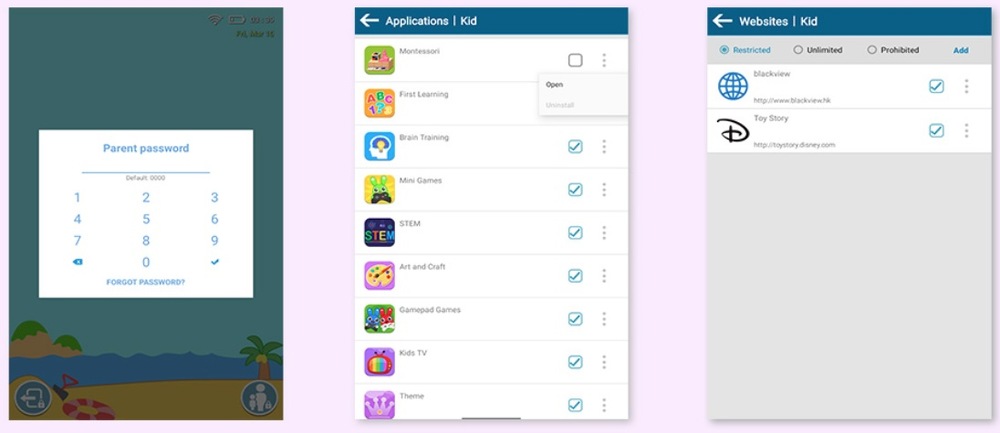 Dotykový tablet iGET Blackview TAB G5 Kids fialový iGET Blackview TAB G5 Kids