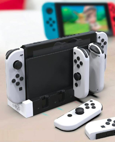 Dokovací stanice iPega Charger Dock pro N-Switch a Joy-con černá/bílá Dokovací stanice iPega Charger Dock pro N-Switch a Joy-con - černá/bílá