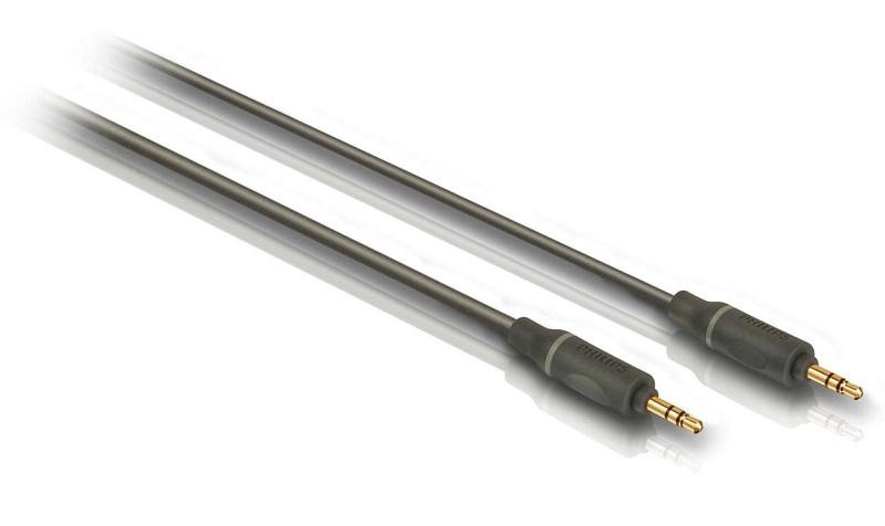 Kabel Philips Jack 3,5mm, propojovací, 1,5 m černý