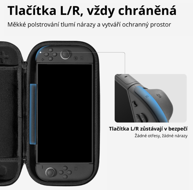 Pouzdro tomtoc Switch 2 Slim Case - bílé