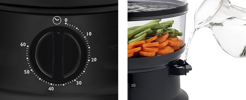 Hrnec parní Tefal CONVENIENT PLASTIC VC140131 černý Hrnec parní Tefal CONVENIENT PLASTIC VC140131 černý