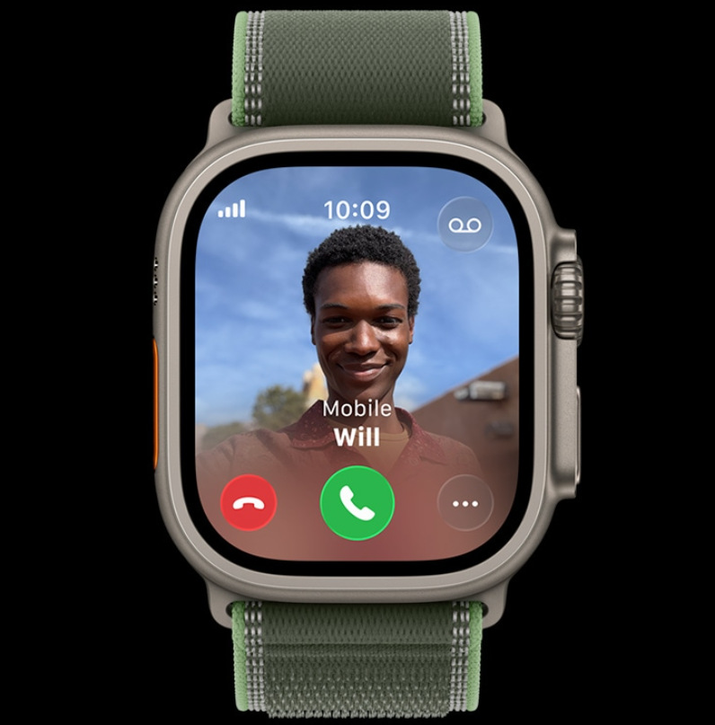 Chytré hodinky Apple Watch Ultra 3 GPS + Cellular 49mm černý titan - černý oceánský řemínek Chytré hodinky Apple Watch Ultra 3 GPS + Cellular 49mm černý titan - černý oceánský řemínek