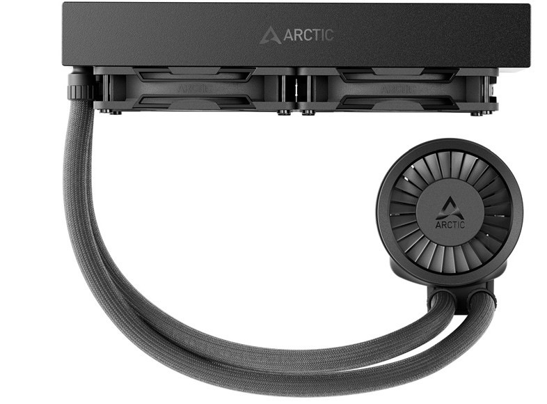 Vodní chladič Arctic Cooling Liquid Freezer III Pro 240 černý Detail obrázku chladiče.
