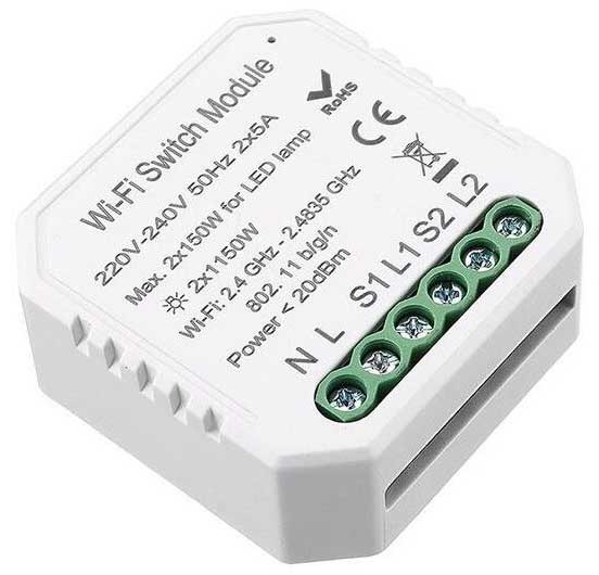 Modul IMMAX NEO LITE SMART kontroler V3 2-tlačítkový Wi-Fi, TUYA