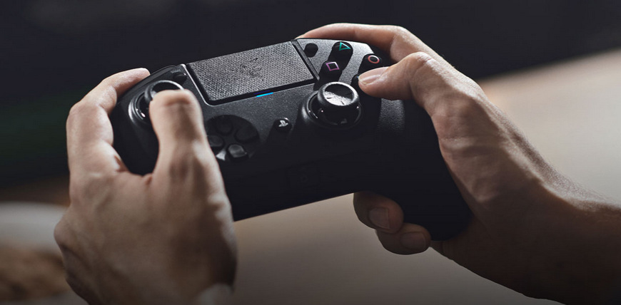 Gamepad Razer Raiju Tournament Ed. PC, PS4, Android, iOS bílý
