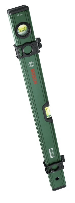 Vodováha Bosch o délce 60 cm, přesnost měření 0,5 mm/m