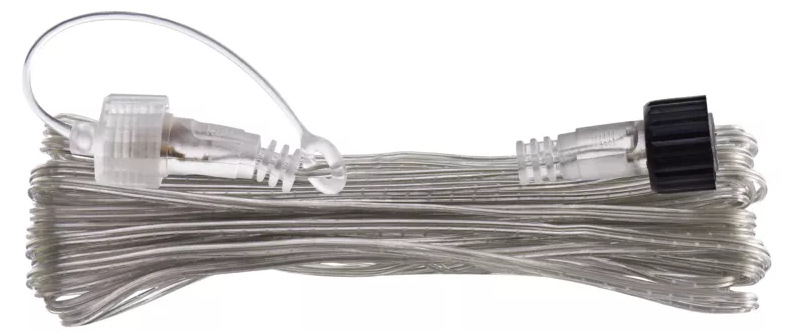 Prodlužovací kabel EMOS pro spojovací řetězy Standard transparentní, 10 m, venkovní i vnitřní