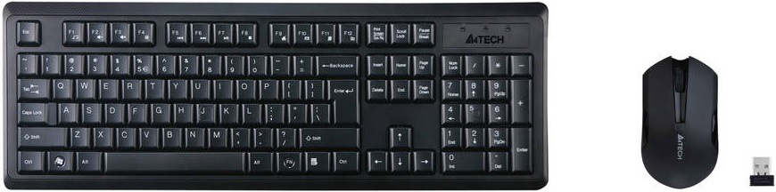 Klávesnice s myší A4Tech 4200N + V-Track optická myš, USB, CZ černá Klávesnice s myší A4Tech