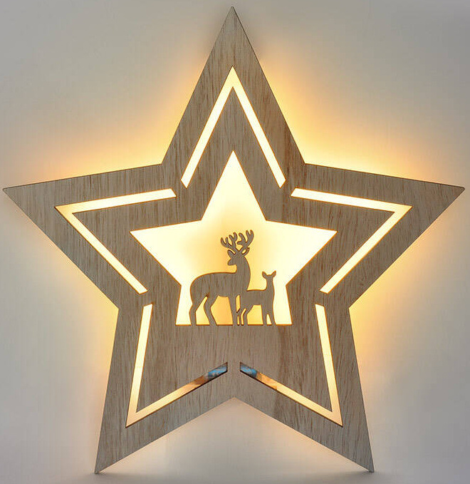 LED dekorace Solight nástěnná - vánoční hvězda, 24x LED, 2x AA LED dekorace Solight nástěnná - vánoční hvězda, 24x LED, 2x AA