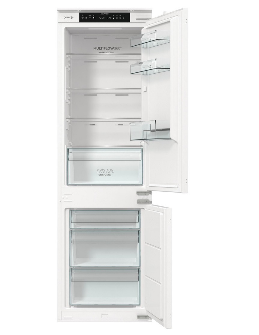 Chladnička s mrazničkou Gorenje NRKI517E41 bílá Chladnička Gorenje NRKI517E41, vestavná, Multiflow 360