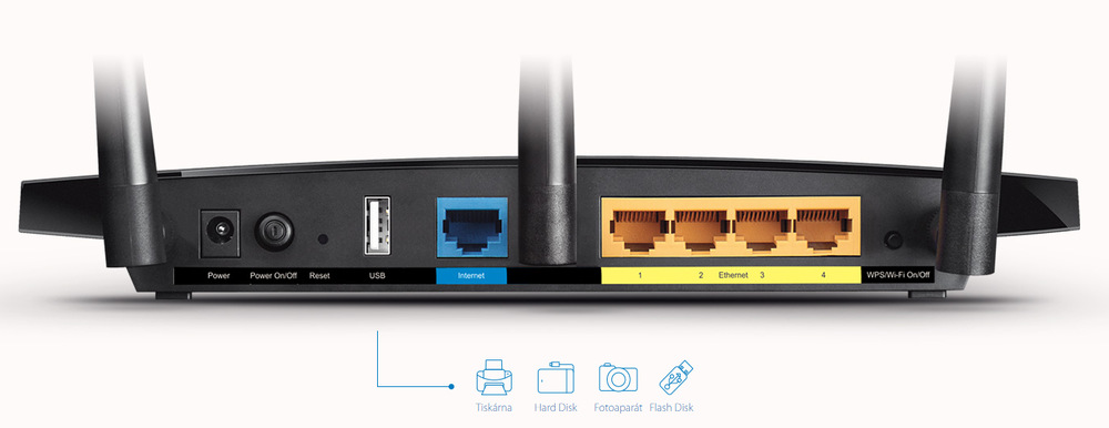 Router TP-Link Archer C1200 černý