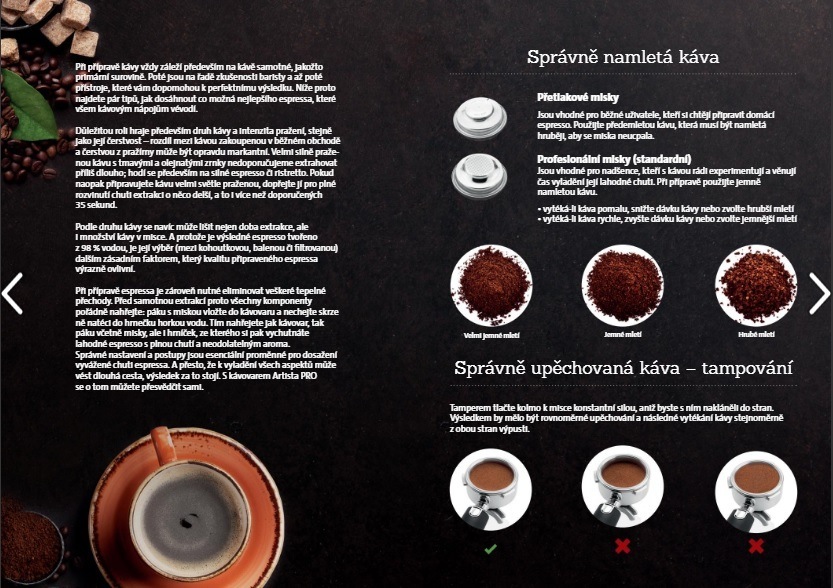 Pákový kávovar ETA Baricelo 7181 90000 nerez Pákový kávovar ETA Baricelo, brožura
