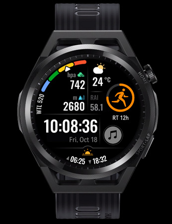 Chytré hodinky Huawei Watch GT Runner černé
