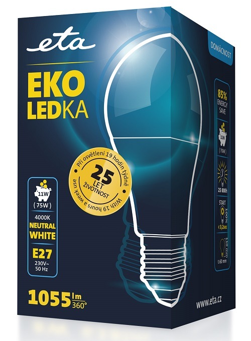 žárovka ETAA60W11NW01 LED
