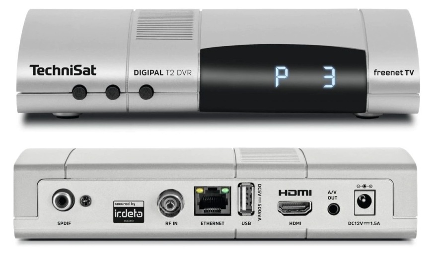 Set-top box Technisat T2 DVR stříbrný Technisat DigiPal T2 DVR, stříbrná