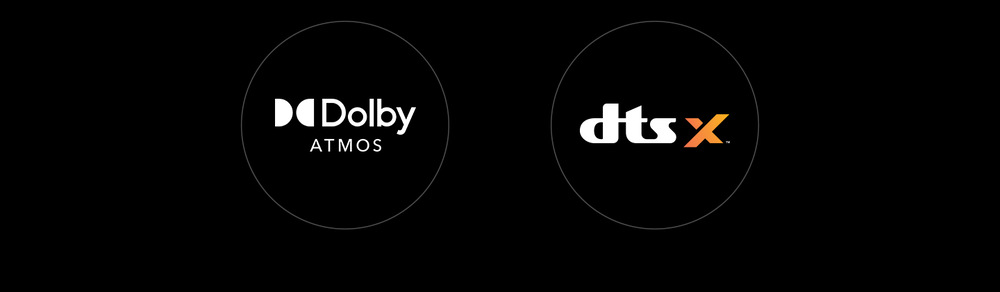 Loga Dolby ATMOS a DTS:X