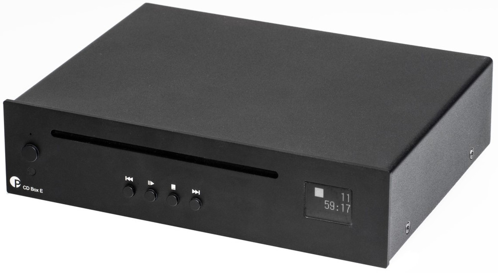 CD přehrávač Pro-ject CD Box E s kompaktními rozměry, černá barva