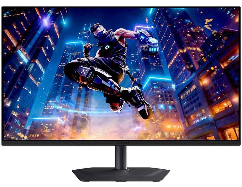 Monitor Gigabyte MO32U2 v černé barvě.