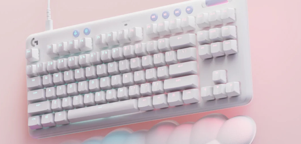 Klávesnice Logitech Gaming G713 TKL Mechanical Aurora Collection bílá Klávesnice Logitech Gaming G713 TKL Mechanical Aurora Collection bílá