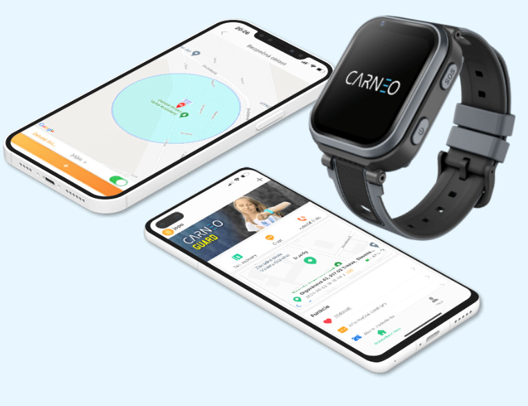 Chytré hodinky Carneo GuardKid+ 4G Ultra modré