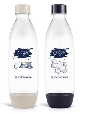 Láhev SodaStream FUSE Ginger 2x 1 l černá/bílá Láhev SodaStream FUSE Ginger 2x 1 l černá/bílá
