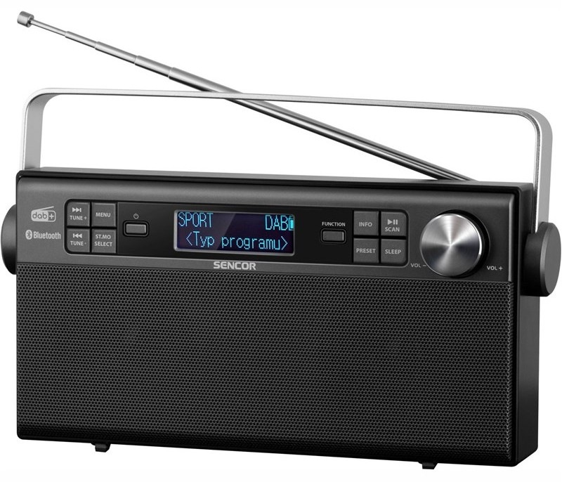 Radiopřijímač s DAB+ Sencor SRD 7800 černý