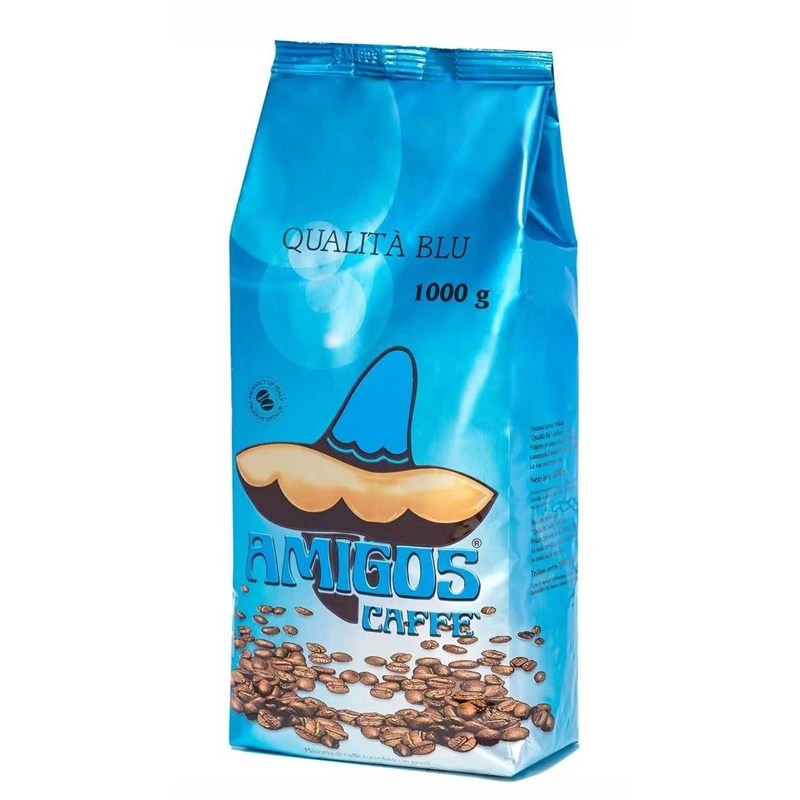 Káva zrnková Amigos Caffe Qualitá Blu 1 kg