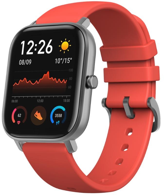 Chytré hodinky Amazfit GTS červené Chytré hodinky