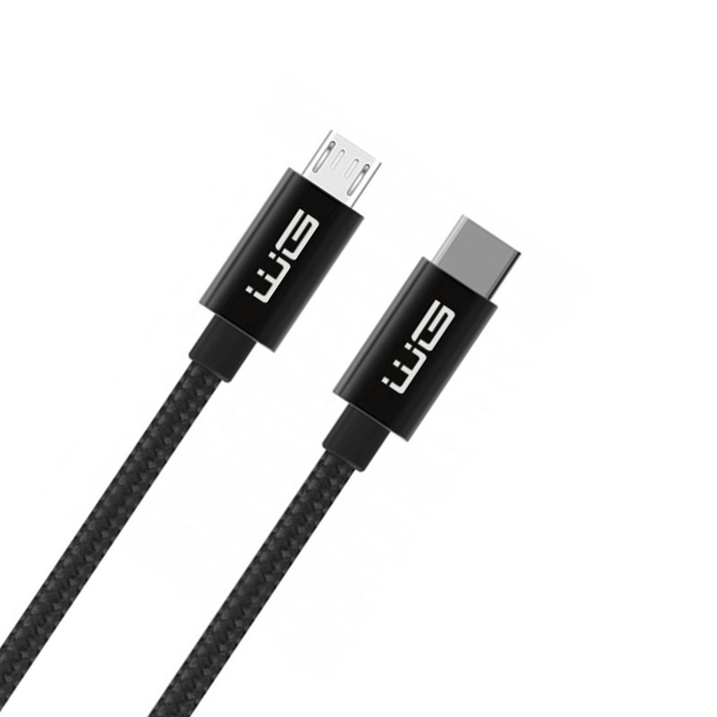Kabel WG USB-C/Micro USB, 1m černý WG 9844, USB-C/Micro USB
