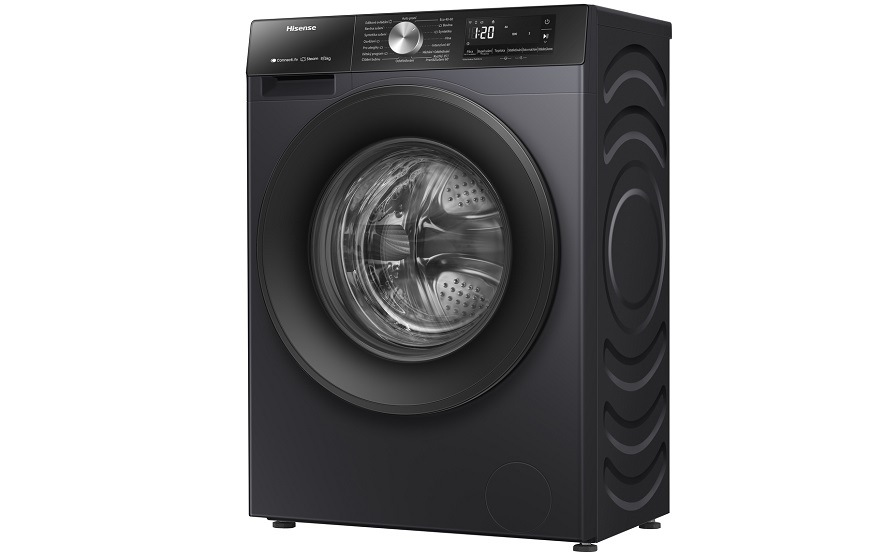 Hisense pračka se sušičkou WD3S8043BB3, černá