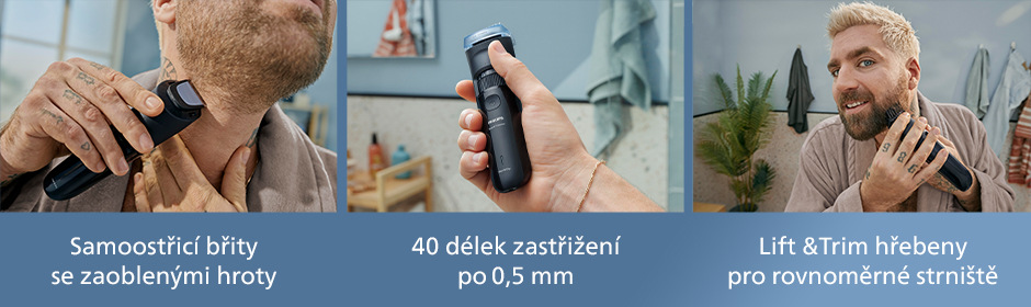 Zastřihovač vousů Philips BT3620/15 Series 3000