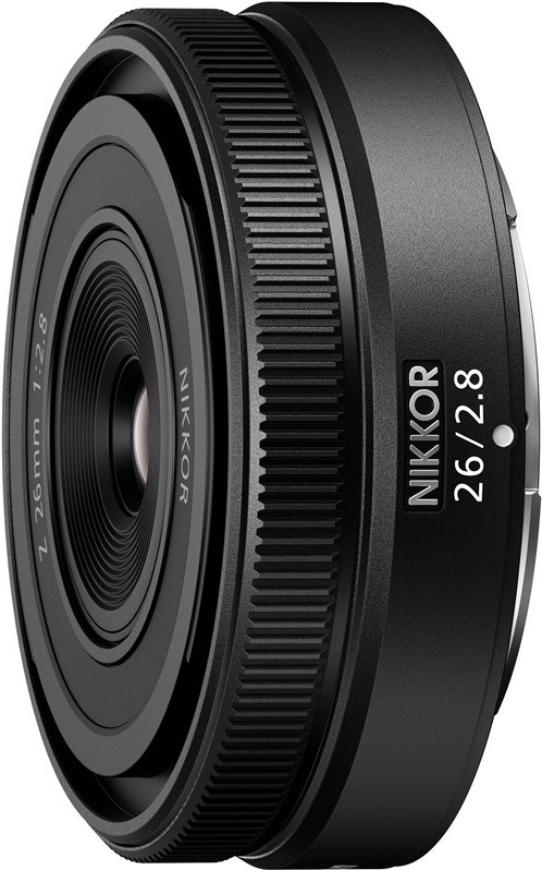 Širokoúhlý pevný objektiv Nikon NIKKOR Z 26 mm f/2.8