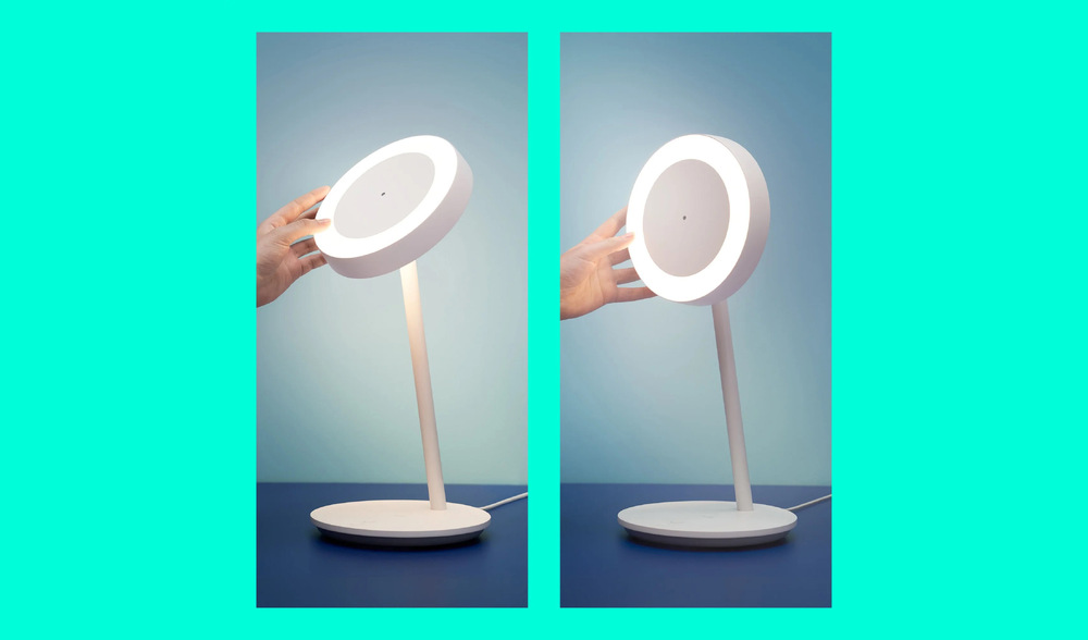 Stolní LED lampička WiZ Portrait, Wi-Fi, Matter bílá