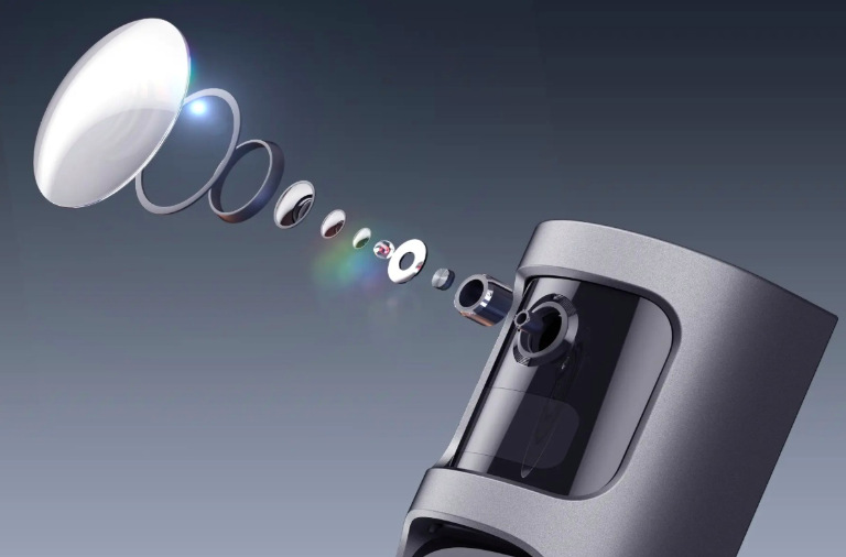 Videozvonek Imou Doorbell 2S Kit černý Detail optické sestavy kamery videozvonku Imou Doorbell 2S pro čistý obraz