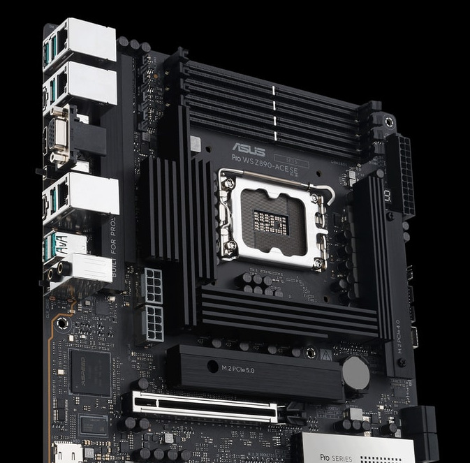 Asus Pro WS Z890-ACE SE stojí na platformě Intel Z890