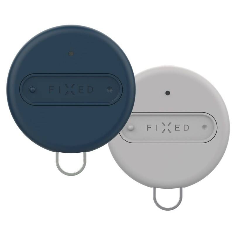Klíčenka FIXED Sense, Duo Pack šedá/modrá