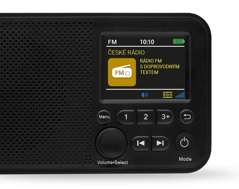 Radiopřijímač s DAB+ Tesla Sound DAB75 černý
