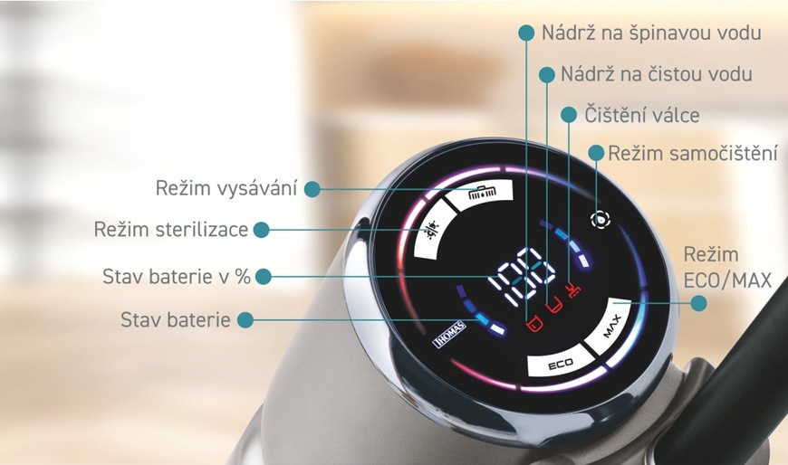 Čistič na tvrdé podlahy Thomas FloorCleaner Cordless šedý Čistič na tvrdé podlahy Thomas FloorCleaner Cordless šedý